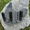 IWB sidecar for the PSA Micro Dagger C-1 w/ Nightstick TCM-5B in gunmetal grey kydex