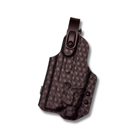 OWB Taco for a S&W M&P 9 Carry Comp with a Streamlight TLR-7 HL-X i basketweave black kydex