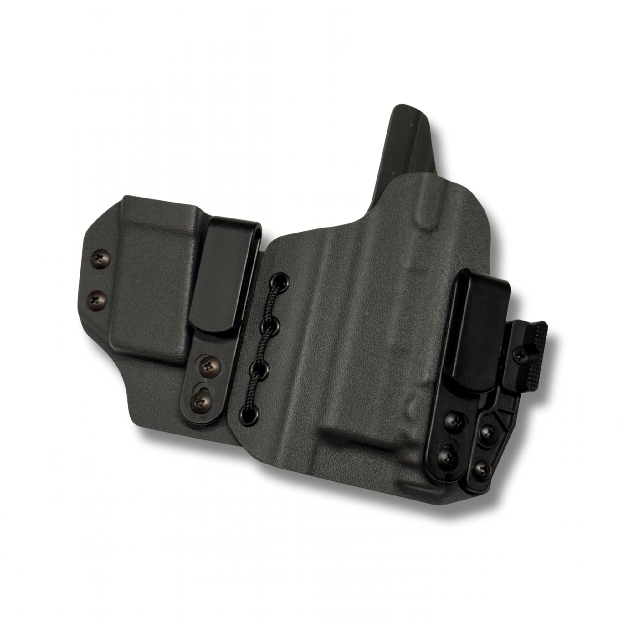 IWB sidecar for a Glock 43X MOS w/ Streamlight TLR-7 Sub in storm gray kydex
