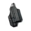 OWB taco For a Smith & Wesson SD9 with a Olight PL-3 in Black Kydex