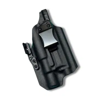 IWB for the Canik TP9SA with a Olight Baldr Pro R in black kydex