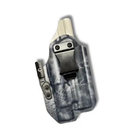 Iwb for a Canik TTI Combat with a Olight PL-Pro in Kryptek Typhon kydex
