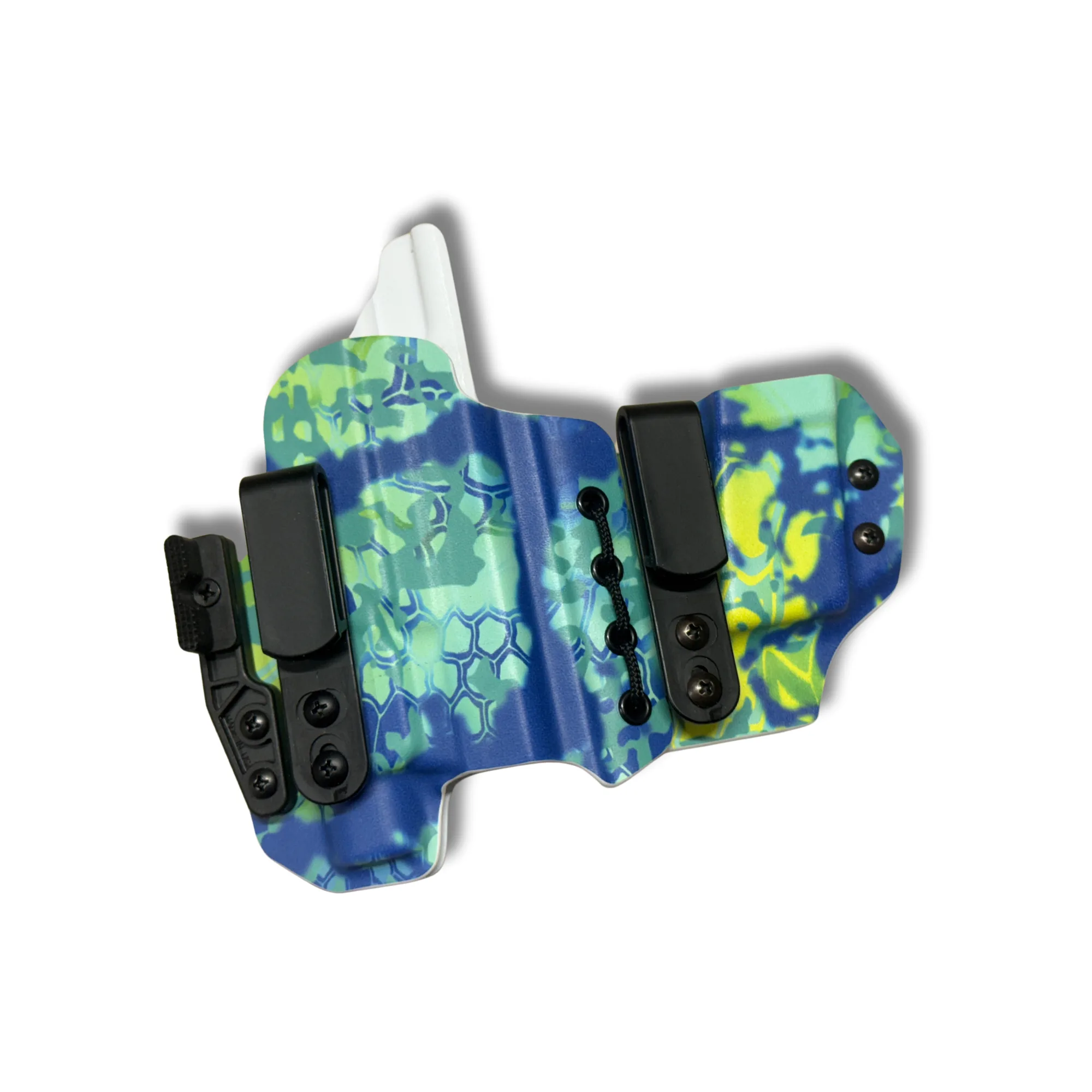 Iwb sidecar for a Smith & Wesson Equalizer with a Streamlight TLR-7 HL-X in Kryptek Mahi Mahi