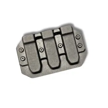 triple mag carrier, black kydex triple mag carrier, black kydex