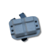 double mag carrier in gunmetal gray kydex