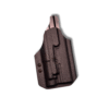 OWB taco for the Walther PDP 5” With a Streamlight TLR-1 HL-X in black kydex