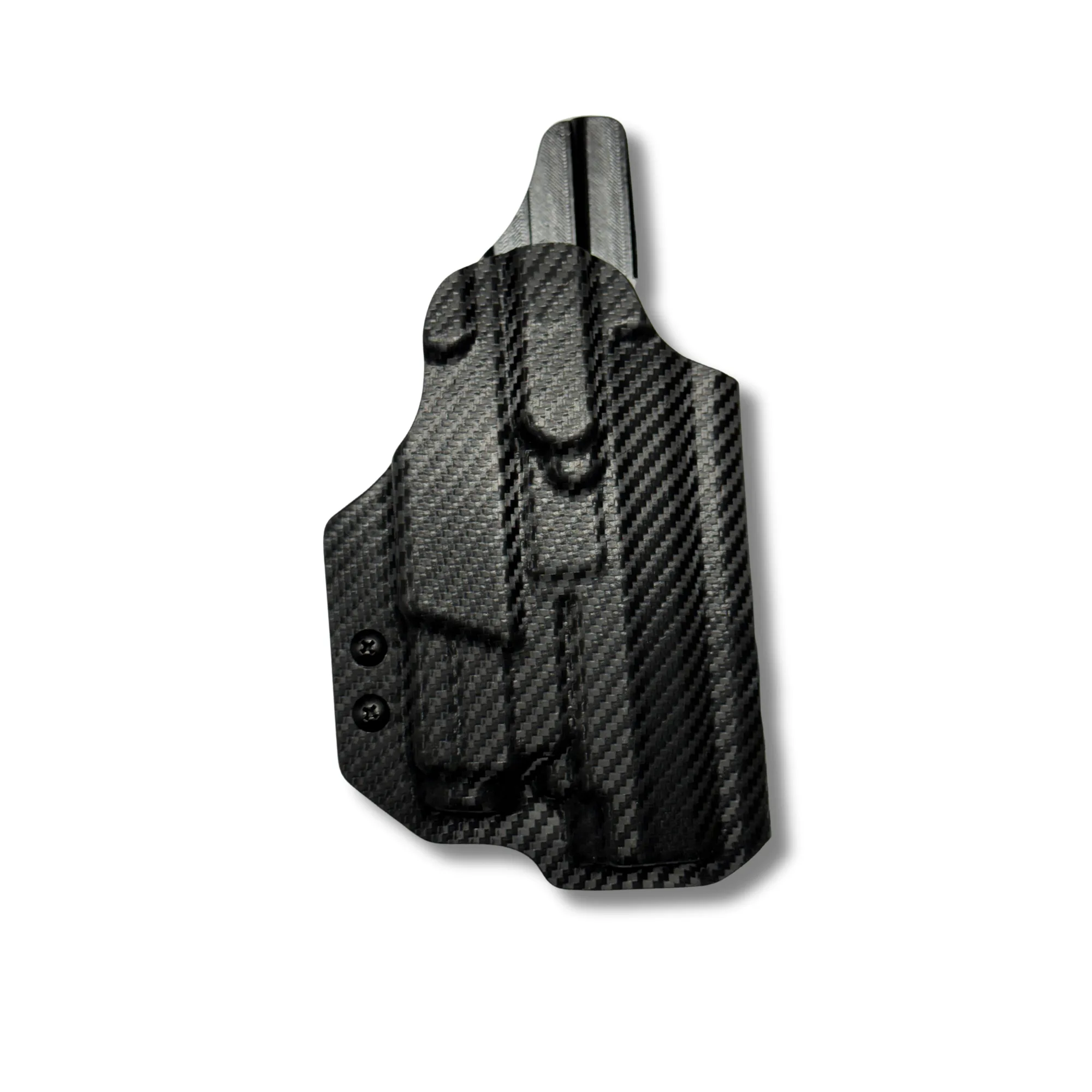 OWB Taco for the Canik TTI Combat w/ Olight Baldr S in carbon fiber black kydex OWB Taco for the Canik TTI Combat w/ Olight Baldr S in carbon fiber black kydex
