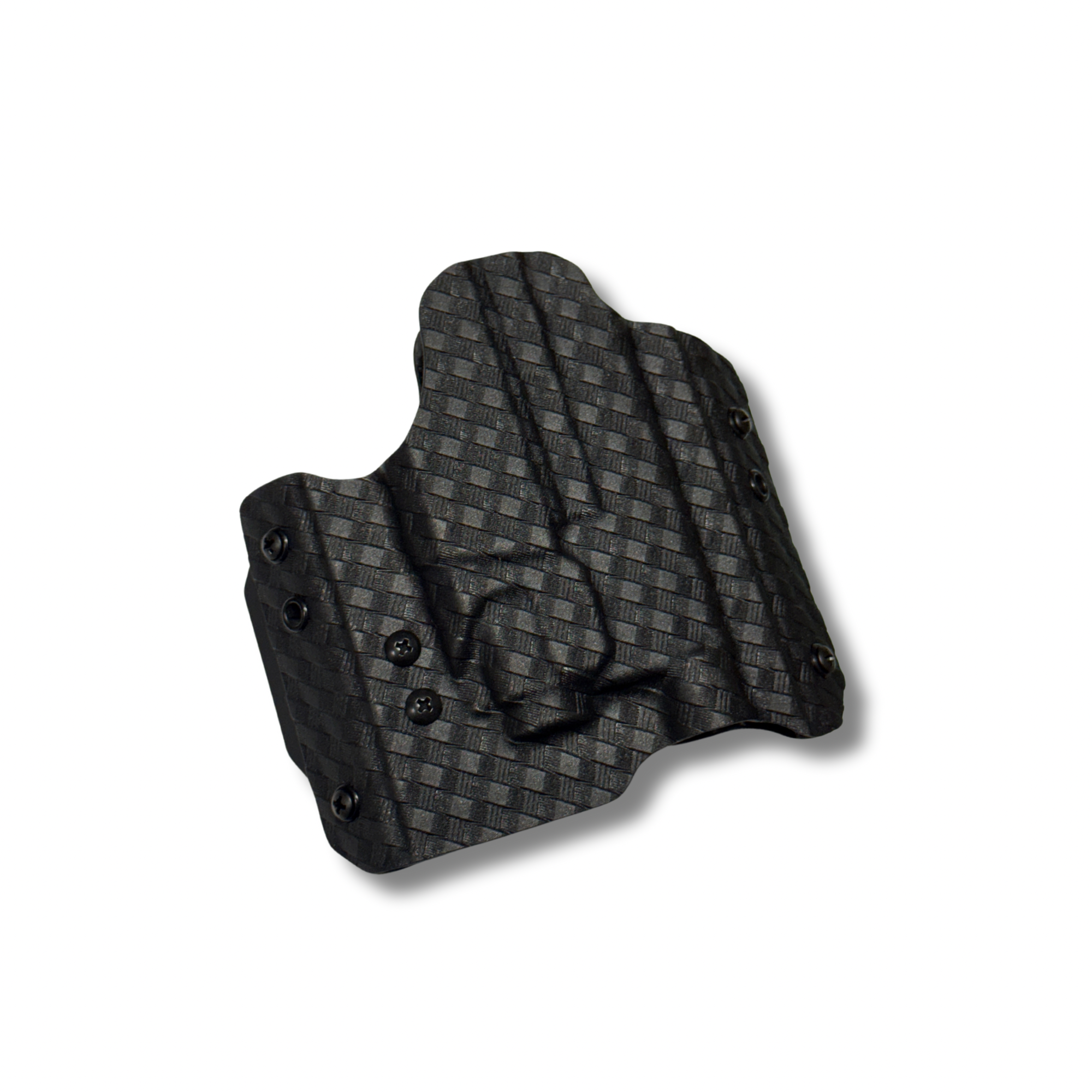 Owb pancake for a Springfield Armory Hellcat Pro w/ Streamlight TLR-8 in Basketweave Black kydex