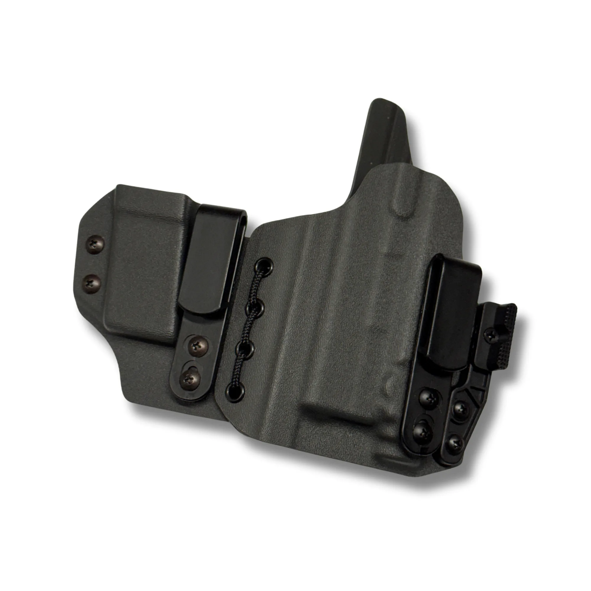 IWB sidecar for a Glock 43X MOS w/ Streamlight TLR-7 Sub in storm gray kydex IWB sidecar for a Glock 43X MOS w/ Streamlight TLR-7 Sub in storm gray kydex