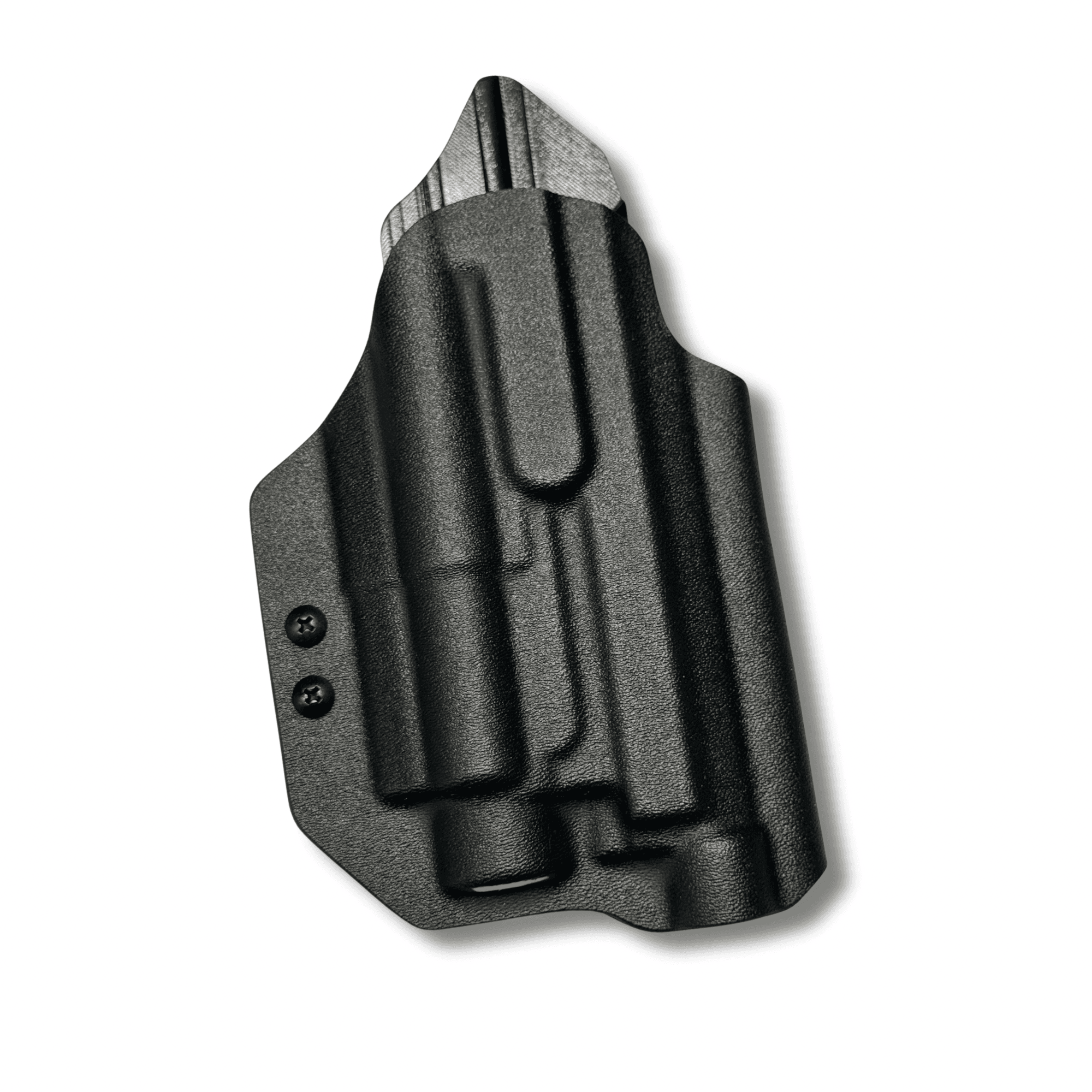OWB for a Beretta M9A4 with a Olight Baldr Pro in black kydex